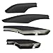 4pcs Black Roof Rack Rail End Protective Cover Shell Cap Compatible For Toyota Fortuner 2004-2010 2011 2012 2013 2014 2015