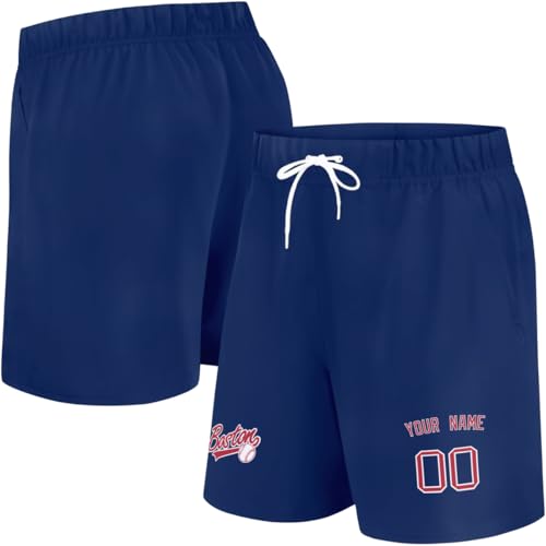 Image of ANTKING Swim Trunks Custom Name Number Beach Shorts for Men Youth Gifts
