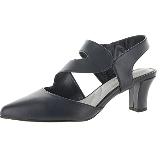 Easy Street Women's Venue Dress Shoe Pump, Navy/Gore, 10 Wide
