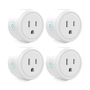 Mini Smart Plug, Wi-Fi Outlet Socket Works with Alexa and Google Home, Remote Control with Timer Function, No Hub…