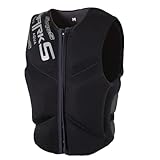 Zruyeui Swimming Vest | Lightweight & Quick Drying | Adjustable Buckle & Zipper | Kayaking, Swimming Training, Boating - Water SportsBlack,M