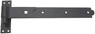 2 x Flat Hook & Band SHED Door Hinges Steel Black 350mm x 45mm x 4.5mm