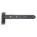Flat Hook & Band SHED Door Hinge Steel Black 350mm x 45mm x 4.5mm