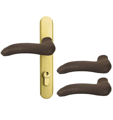 The Handle Wonder Cover for Hot Door Handles: 2 PCS Door Handle Covers, Anti-Scald Door Handle Cover, Door Knob Protector for Hot and Cold Doors (2Pack Brown)