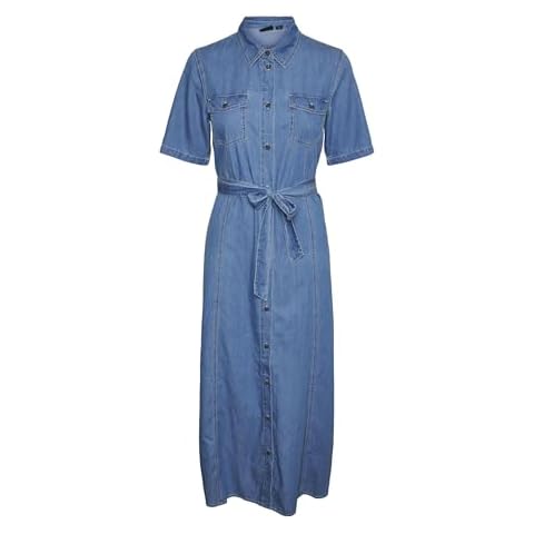 VERO MODA Women's Casual Shirt Dress Cover