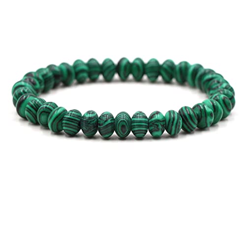 Bracelet de perles extensible 19 cm en agate WXKAGF - 4