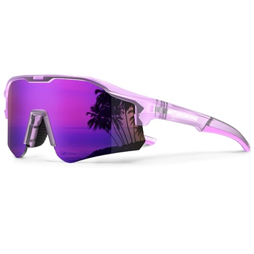 Image of Sport Polarized Sunglasses for Men and Women, Stylish and Lightweight Cycling Sunglasses with UV400 Protection