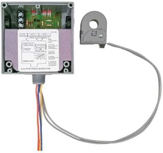 Enclosed 10 Amp Relay and Remote Solid Core Current Switch Combination, Adjustable