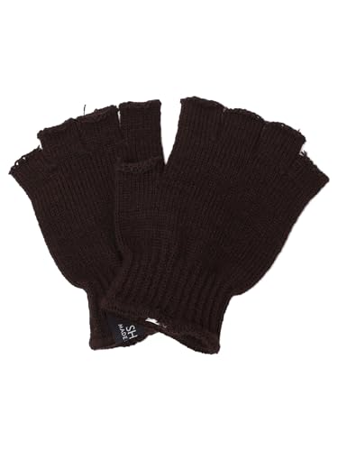[シップス] 手袋 フィンガーレス ニット グローブ メンズ 118780015 ダークブラウン ONE SIZE