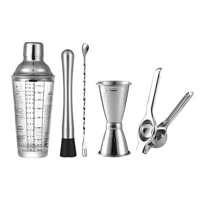 Juego de Coctelera Cocktail Shaker Set Snow Grams Copa Escala transparente Bar MEZCLA DE FRUTAS FRUTOS DE JURMO CUP BARTENER TOOLERS TRABAJA DE FIESTA BARRA DE BARTENERDO KIT REGALOS Agitador de Cócte