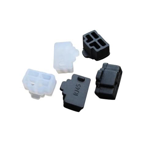 50 conectores de goma RJ45 para puerto de red y sellado de silicona en router