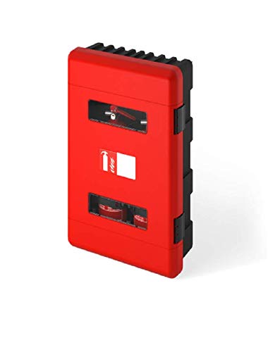 Sd Fire Alarms Red Commander Double Extinguisher Cabinet- **Signage And Extinguishers Are Not Included**