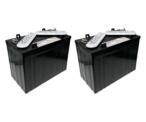 (Set of 2) Pacer P-1275 12V 145Ah Deep Cycle Golf Cart, Solar, Marine, RV, and Industrial Use Battery. Compatible with Trojan T-1275 | T1275