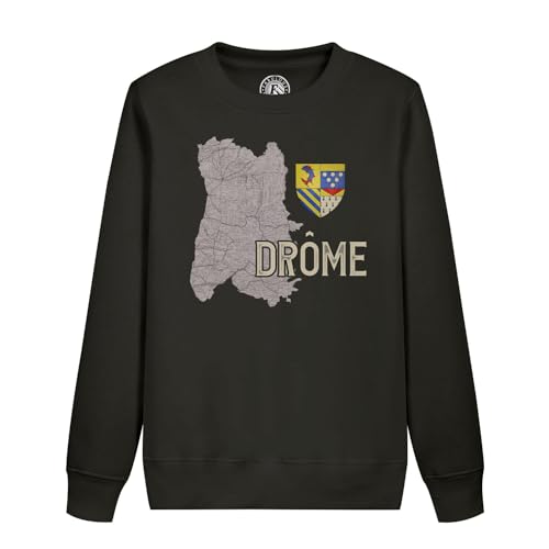 Sweat shirt enfant Drôme 26 vêtement pull Valence carte ancienne Rhône Alpes