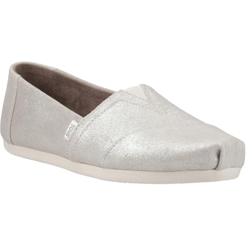 Image of TOMS - Womens Alpargata Espadrille, Color Cha Metallic Suede, Size: 9 B(M) US