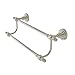 Allied Brass RD-72/18 Retro Dot Collection 18 Inch Double Towel Bar, Polished Nickel