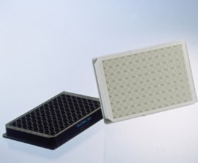 655955 White Polystyrene CELLCOAT Collagen Type I Microplate with Lid, Flat Bottom, Chimney Style, 96 Well (Pack of 20)
