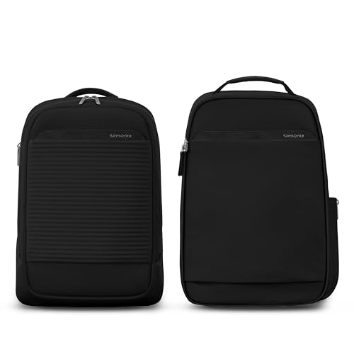 Samsonite Paralux 2-in-1 Travel Backpack, Converts into Main Bag + Go Bag, Lay-Flat Packing, StackIt™ Strap, Laptop Sleeve & Integrated AirTag™ Holder - Business & Adventure Travel Bag - Black - image 3