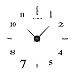 Produktbild Yolistar Moderne Wanduhr Spiegel Aufkleber DIY, 3D Acryl Wanduhren Wandtattoos Dekoration, Stumm Einfach zu Montieren Quarzuhr für Zuhause, Büro, Hotel - (Schwarz)