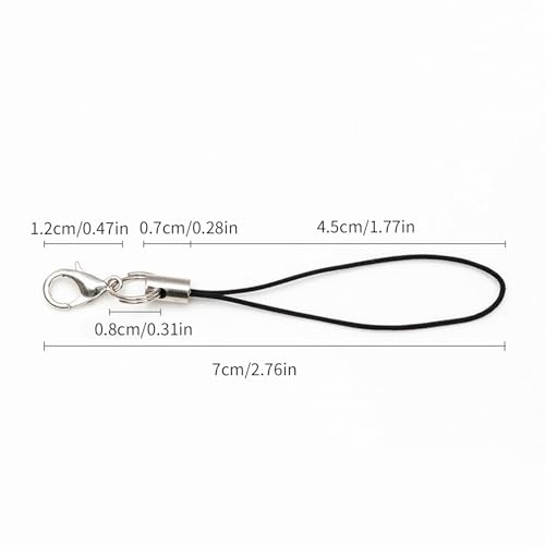 SHYYOULQE 100 PCS Mobile Lanyard Phone Chain Polyester Lanyard Great For Hanging MP3 Players Anklet Necklace Wire - Thumbnail 5