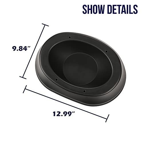 G-PLUS Install 6 x 9 Speakers Universal Angled Speaker Enclosures Boxes Pods Surface Mount Compatible with Rear Deck Door Car Truck ATV Marine,2PC
