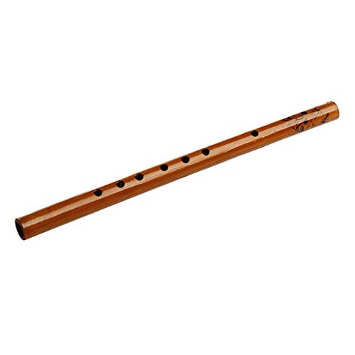 Helyzq Traditional 6 Hole Bamboo Flute Clarinet Student Musical Instrument Wood Color thumb #1