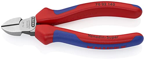 KNIPEX Alicate de corte diagonal con cartulinas autoservicio con mangos multicomponente 140 mm, 70 02 140 SB