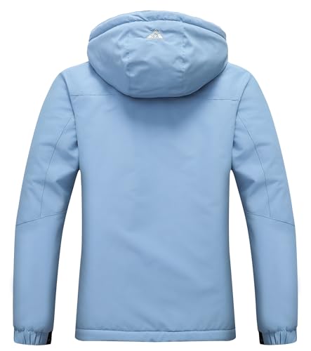 Image of MOERDENG Women's Ski Jacket Waterproof Winter Coat Hooded Snowboarding Jacket Warm Winter Jacket
