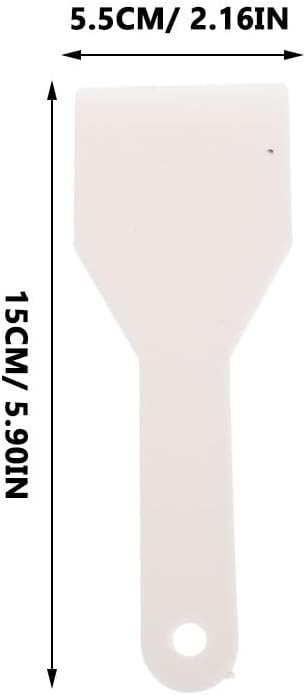 Cabilock Plastic Ice Scraper Freezer Defroster Ice Removal Tool Handheld Refrigerator Scraper Kitchen Gadget for Home Use (white) image 2