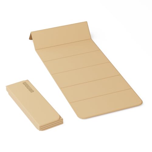 Yoga Mat Thick 10mm, Foldable Yoga Mat 75 x 26 x 0.4 Inches(Orange)