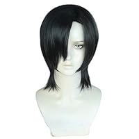 Amazon.co.jp: LAOBAOコスプレ ウィッグ 黒髪 スーパーロング かつら
