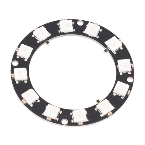 Módulo de anillo RGB de control individual de 5 V para iluminación única en tus proyectos Arduino (12 LED)