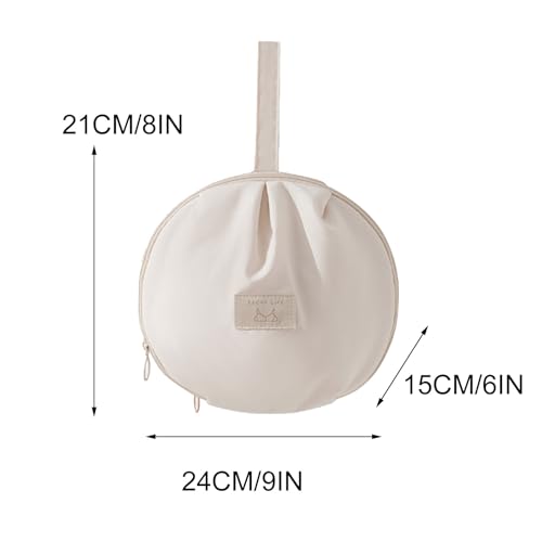 2 Underwear Garment Bag, Spherical Underwear Garment Bags for Storage, Oxford Fabric, Portable, Suitable for Small Clothes(White,24x15x21cm/9x6x8in)2