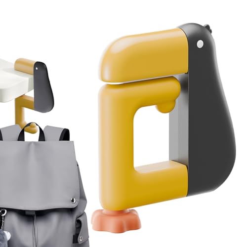 Crochet de sac à dos de bureau, crochet de sac de table - Under Desk Hanger Backpack Porte de sac sans perceuse | Porte-casque pour pinces, organisateur polyvalent pour l'école