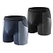 Produktbild Carer 2er Pack Bambus Herren Inkontinenz Boxershorts waschbar leichte und atmungsaktive Inkontinenz Pants Männer mit 100 ml saugfähiger Unterlage schwarz und blau, Größe XL
