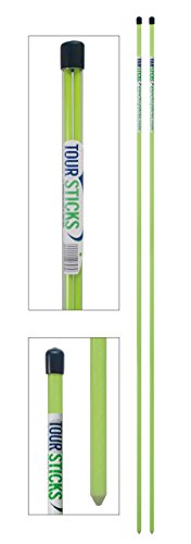 Tour Sticks - The #1 Training Aid Used by Tour Pros (Neon Green)