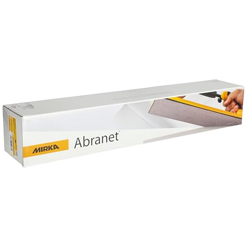 Mirka Abranet Netz-Schleifstreifen 70x420 mm Klett/Korn P150 / 50 Stk/zum Schleifen von Holz, Spachtel, Lack, Kunststoff / 5415105015