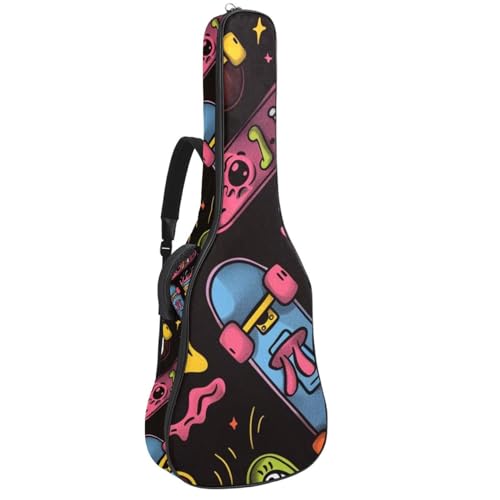 Housse guitare acoustique 109 cm imperméable tissu Oxford sac à dos guitare basse étui souple