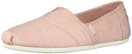 Skechers BOBS Women's Bobs Plush-Express Yourself Ballet Flat, Blush, 6 M US