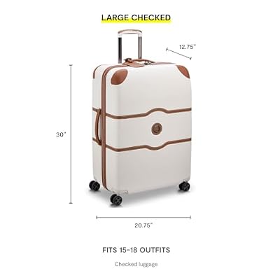 DELSEY PARIS Chatelet Air 2.0 Hardside Luggage with Spinner Wheels, Angora, 3 Piece Set, (19/24/28)