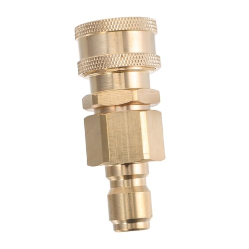 SUPVOX 2 Piezas Conector Giratorio para Manguera de Lavadora Presión de Latón Adaptador Resistente de Instalación Fácil para Limpieza de Coches y Jardines