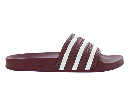 Adidas Adilette Mens Shoes Size 14, Color: Burgandy/White-Red