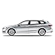 Skoda 3P0099300M7P Modellauto Superb Combi Miniatur Modell, Maßstab 1:43, Silber