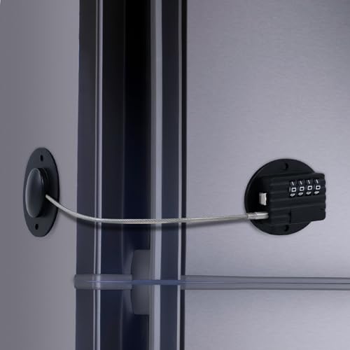 GCRQ Serrure de Porte de Réfrigérateur pour Sécurité Enfant, avec Code à 4 Chiffres, Serrures à Combinaison Enfants pour Placards Armoires...