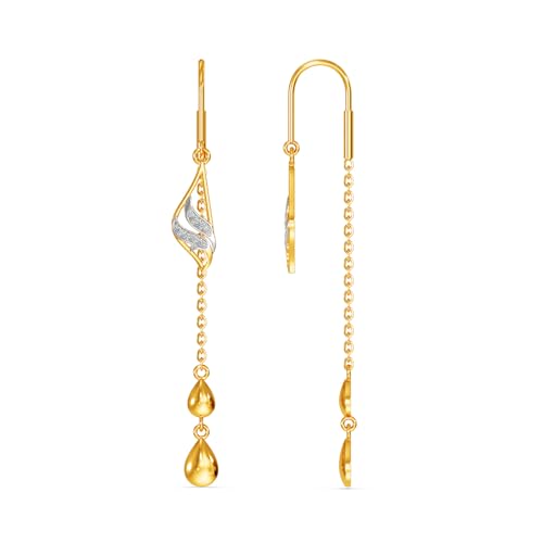 Image of Joyalukkas 22k (916) Purity BIS Certified Sui Daga Gold Earrings For Women