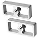 Racewill 1 inch Universal Leaf Spring Lowering Block, 2 Pack Aluminum Lower Blocks for Ride Height Adjustment, 5