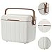 Menolana Cooler Box Storage Container for Freeze/Hot Food Multifunctional Ice Box Ice Retention Cooler for Stall Boat Outdoor Camping, White
