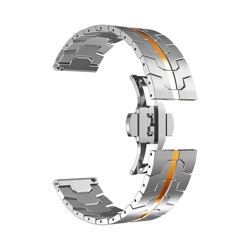 [PLYYQZM] Hua wei ɍ Watch GT 6 Prop22mm^XgbvAGT6 GT6Pro GT5 GT5Pro GT4 ɍ EHb`ohp46mmXeXX`[uXbgɓK(Silver orange,22m