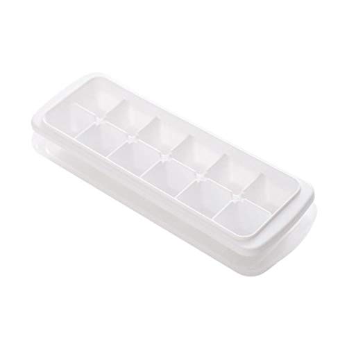 12/48   slot silicone Pp tinta unita vassoio ghiaccio cubo vassoio stampo con coperchio creativo fai da te frigorifero ghiacciolo ghiacciato, 12 reticolo