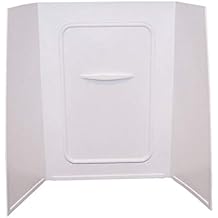 Lippert Replacement 24" x 40" x 59" White Bathtub Wall Surround with Scratch-Resistant ABS Acrylic for RVs, Manufactured Homes, Travel Trailers, 5th Wheels, Motorhomes - WPF244059SPK